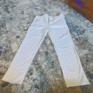 J. Jill Women's White Ankle Cropped Jeans